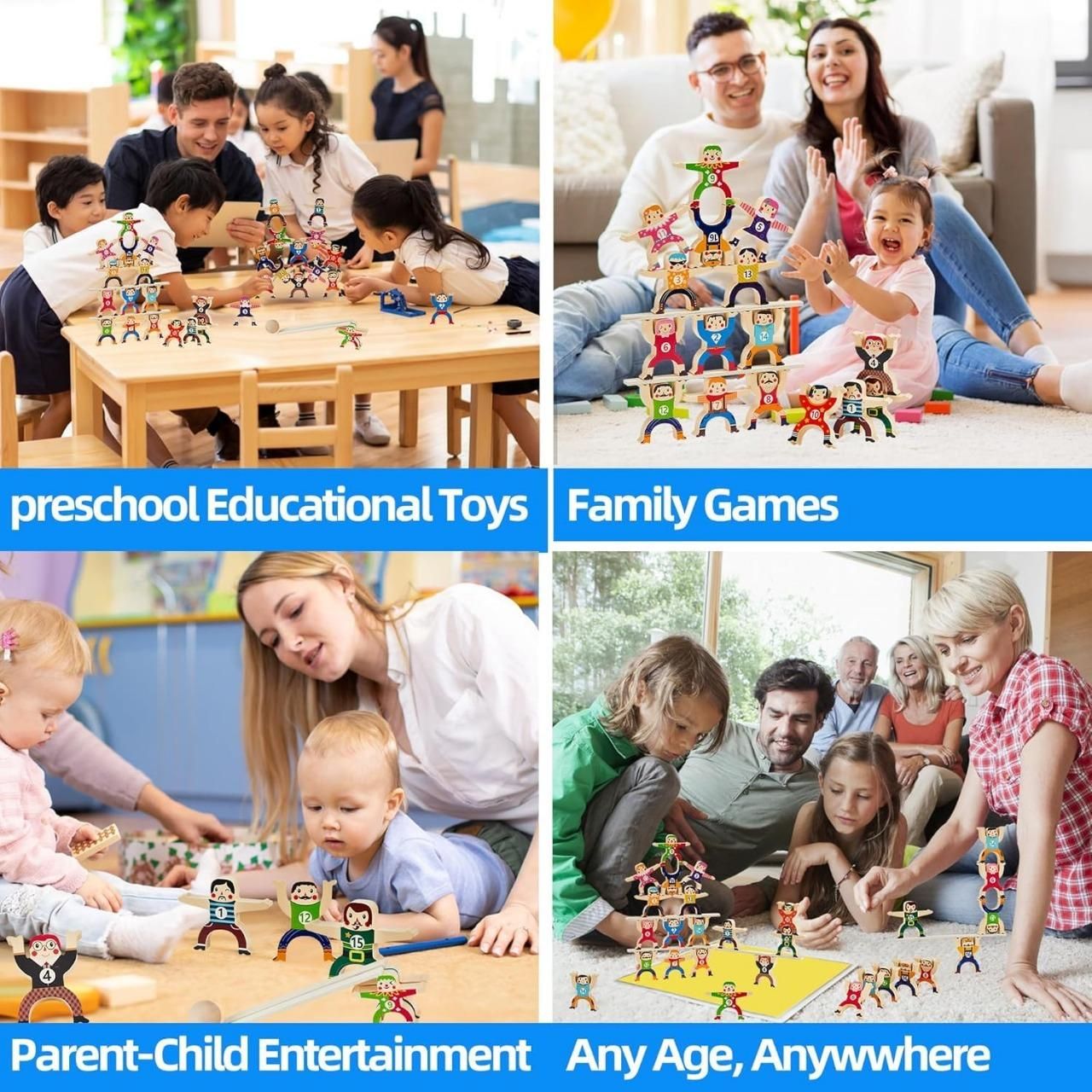 ORIGINAL | Hercules Wooden Jenga  Balancing Toy